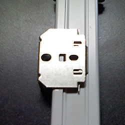 Top view of the Cellular headrail with bracket attached